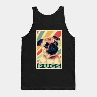 Pugs Vintage Colors Tank Top